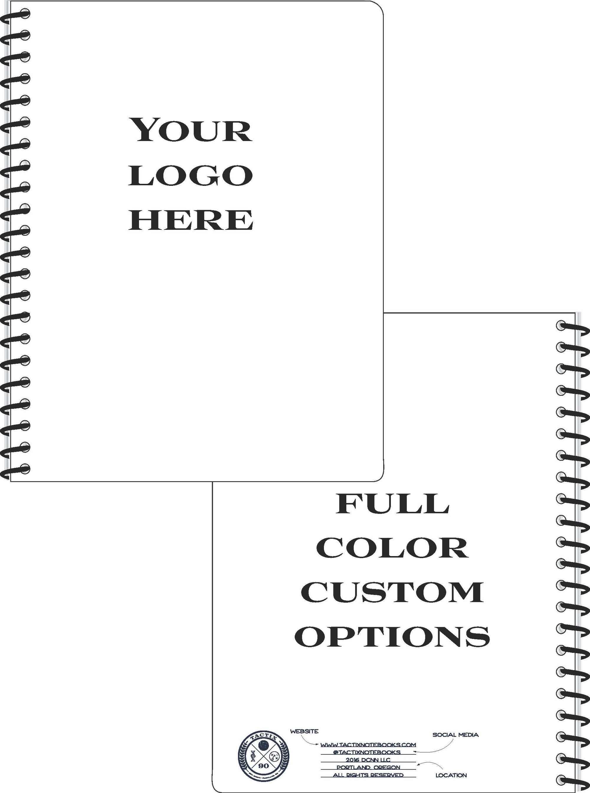 Notebooks - Custom Cover – Tactix Notebooks